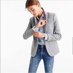 J Crew Grey Wool Campbell Blazer